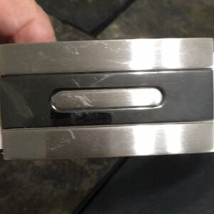 PGA tour white leather belt size 38.